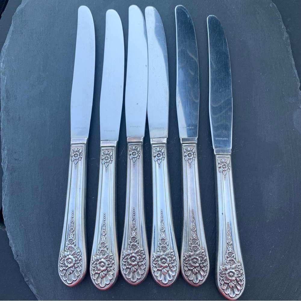 Jubilee Knives from WM Roger’s Mfg Co Stainless Steel, vintage Knives Set of 6
